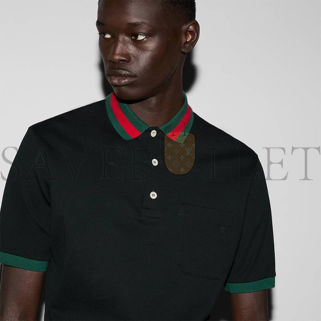 GUCCI STRETCH COTTON PIQUET POLO ‎701735 XJELJ 4437